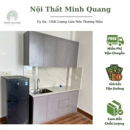 TỦ BẾP NHỰA ECO+ NỘI THẤT MINH QUANG - EC0016