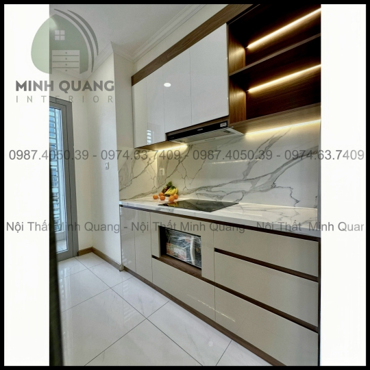 TỦ BẾP KHUNG VINCO - CÁNH PHỦ ACRYLIC AR005