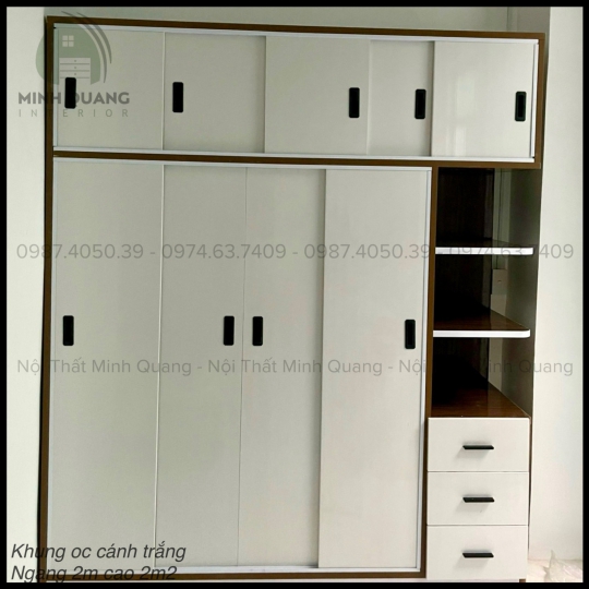 TỦ ÁO 5 CÁNH CỬA LÙA NHỰA ĐÀI LOAN QA0050