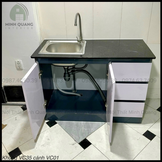 TỦ BẾP MINI CHDV - PHÒNG TRỌ NHỰA VINCOPLAST - MN0094