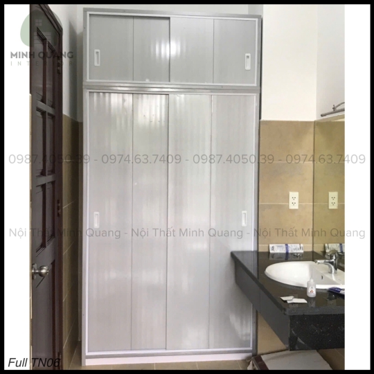 TỦ ÁO 4 CÁNH CỬA LÙA NHỰA ĐÀI LOAN QA009