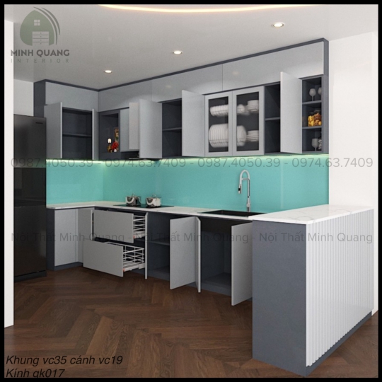 TỦ BẾP NHỰA VINCOPLASTIC – TB0099