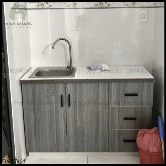 TỦ BẾP MINI CHDV - PHÒNG TRỌ NHỰA ĐÀI LOAN - MN0073