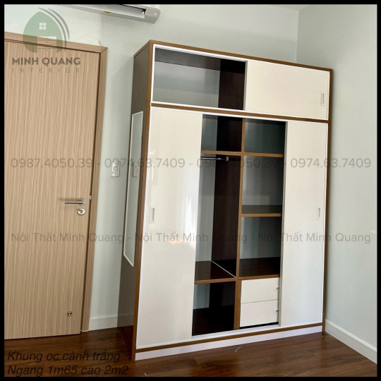TỦ ÁO 4 CÁNH LÙA NHỰA ĐÀI LOAN QA0052