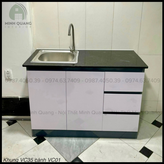 TỦ BẾP MINI CHDV - PHÒNG TRỌ NHỰA VINCOPLAST - MN0094
