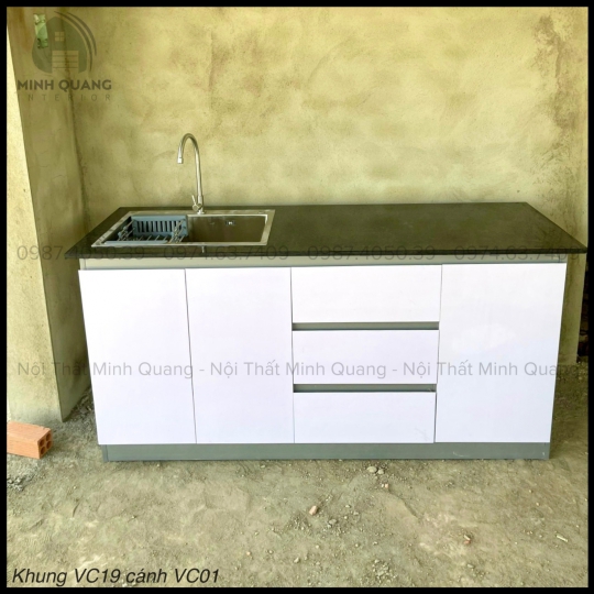 TỦ BẾP MINI CHDV - PHÒNG TRỌ NHỰA VINCOPLAST - MN0042