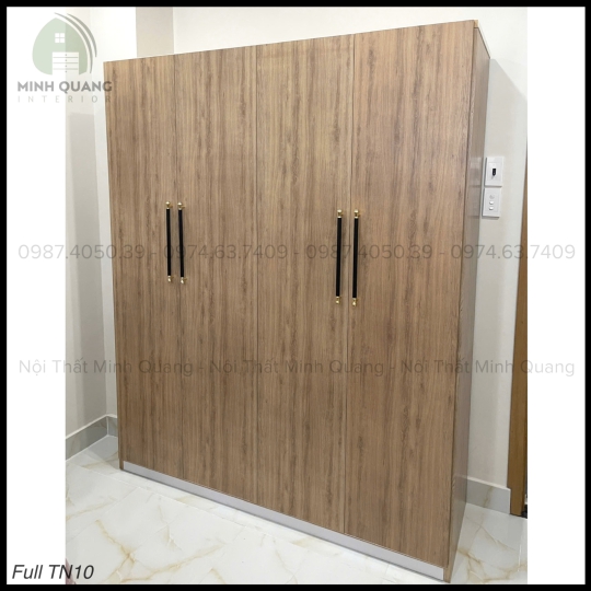 TỦ ÁO 4 CÁNH CỬA MỞ NHỰA ĐÀI LOAN QA0014