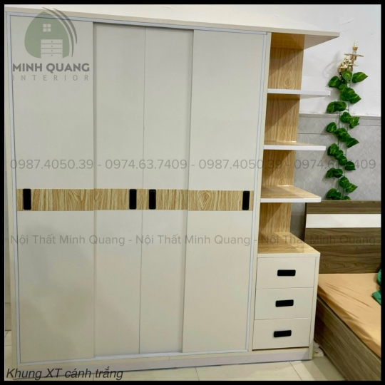 TỦ ÁO 5 CÁNH LÙA NHỰA ĐÀI LOAN QA0054