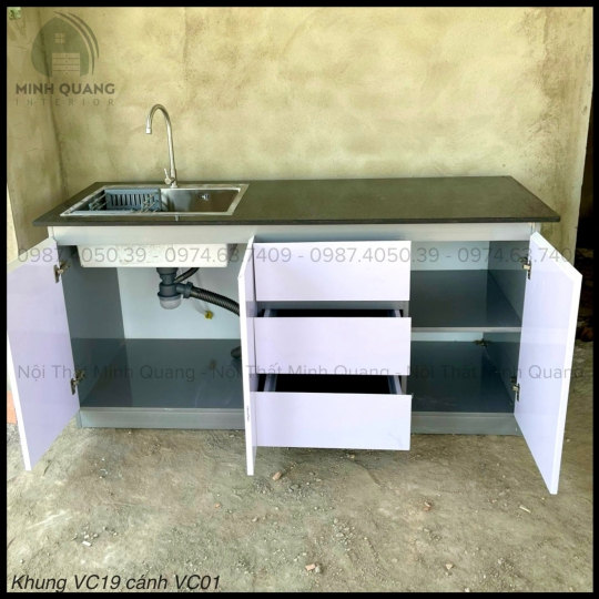 TỦ BẾP MINI CHDV - PHÒNG TRỌ NHỰA VINCOPLAST - MN0042