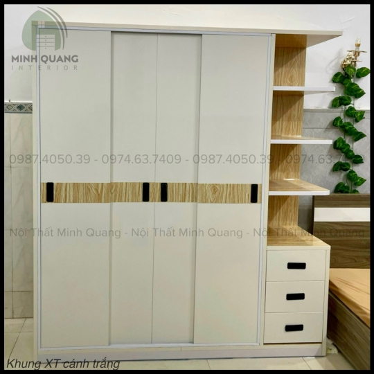 TỦ ÁO 5 CÁNH LÙA NHỰA ĐÀI LOAN QA0054