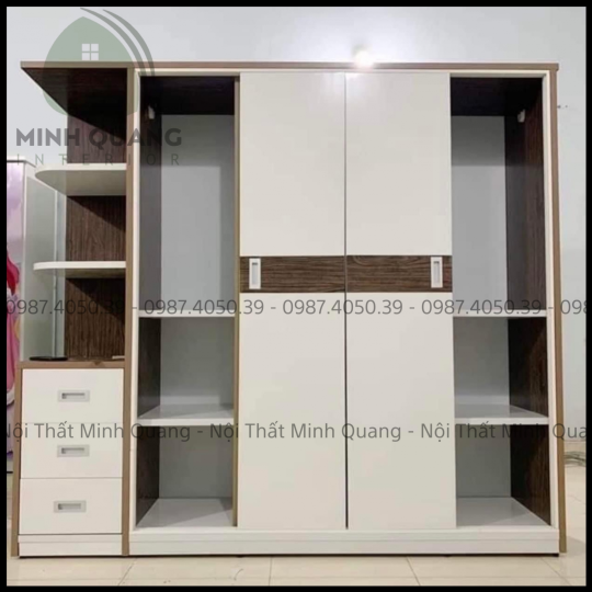 TỦ ÁO 5 CÁNH CỬA LÙA NHỰA ĐÀI LOAN QA007
