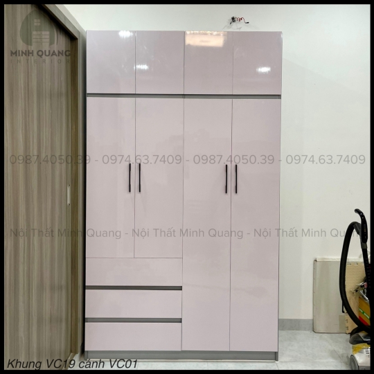 TỦ ÁO 4 CÁNH NHỰA VINCOPLASTIC QA0055