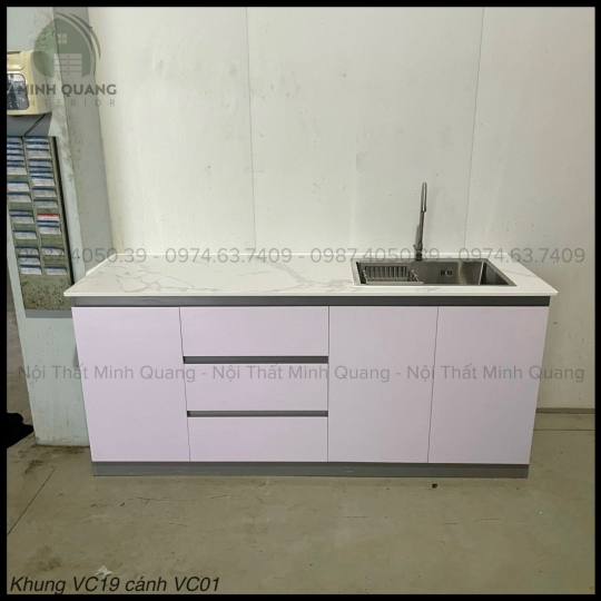 TỦ BẾP MINI CHDV - PHÒNG TRỌ NHỰA VINCOPLAST - MN0012