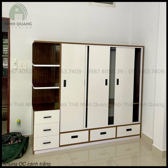 TỦ ÁO 5 CÁNH CỬA LÙA NHỰA ĐÀI LOAN QA0035