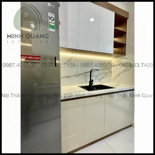 TỦ BẾP KHUNG VINCO - CÁNH PHỦ ACRYLIC AR005