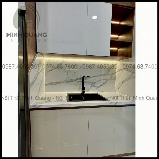 TỦ BẾP KHUNG VINCO - CÁNH PHỦ ACRYLIC AR005