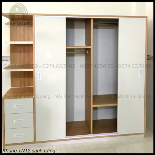 TỦ ÁO 5 CÁNH CỬA LÙA NHỰA ĐÀI LOAN QA0032