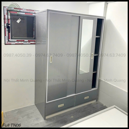TỦ ÁO 3 CÁNH CỬA LÙA NHỰA ĐÀI LOAN QA0026