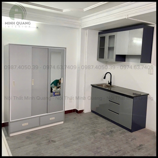TỦ BẾP MINI CHDV - PHÒNG TRỌ NHỰA VINCOPLAST - MN0069