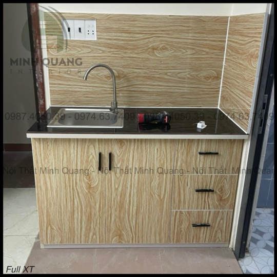 TỦ BẾP MINI CHDV - PHÒNG TRỌ NHỰA ĐÀI LOAN MN0048