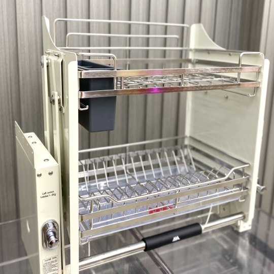 KỆ NÂNG HẠ KHAY ĐŨA INOX 304