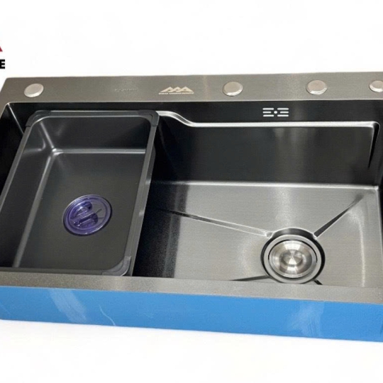 BỒN RỬA CHÉN MÀU ĐEN INOX 304