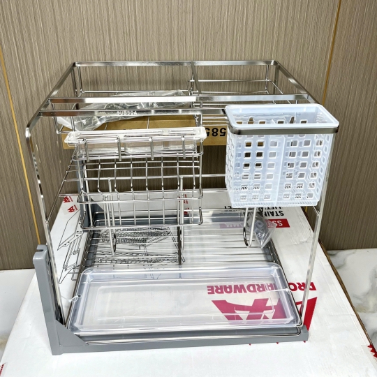 KỆ DAO THỚT NAN DẸT INOX 304 