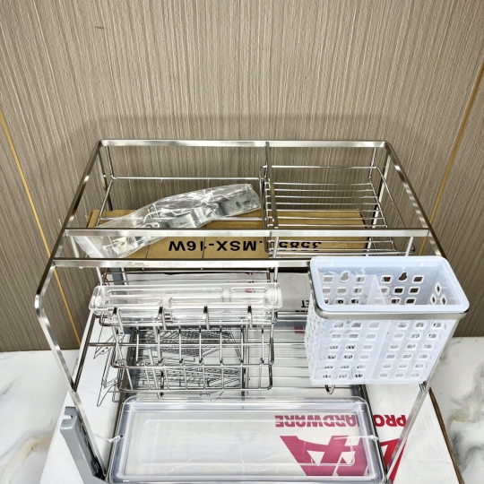 KỆ DAO THỚT NAN DẸT INOX 304 