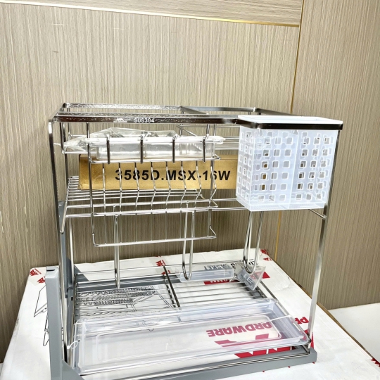 KỆ DAO THỚT NAN DẸT INOX 304 