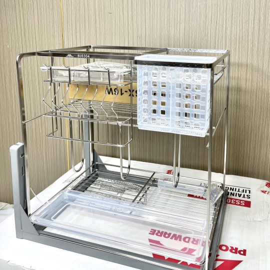 KỆ DAO THỚT NAN DẸT INOX 304 