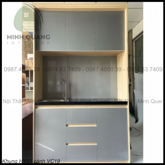 TỦ BẾP MINI CHDV - PHÒNG TRỌ NHỰA VINCOPLAST - MN009