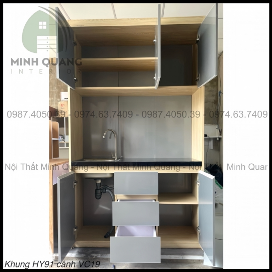 TỦ BẾP MINI CHDV - PHÒNG TRỌ NHỰA VINCOPLAST - MN009