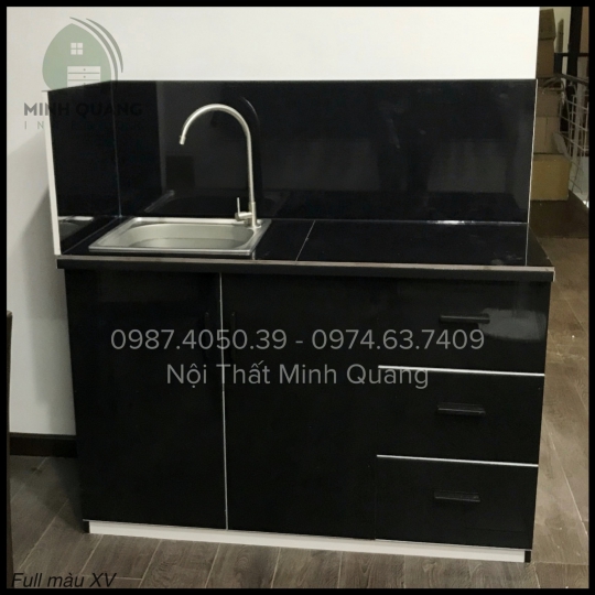Tủ bồn mini nhựa Đài Loan full đen huyền bí, thiết gọn gàng tiện lợi phù hợp cho mọi không gian MN0078