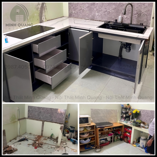 CẢI TẠO BẾP CŨ THÀNH BẾP MỚI - CT004