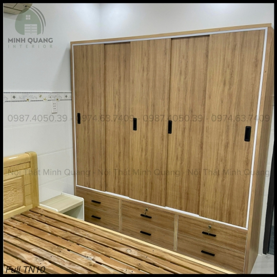 TỦ ÁO 5 CÁNH CỬA LÙA NHỰA ĐÀI LOAN QA0033