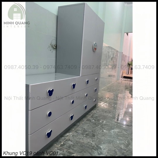 TỦ QUẦN ÁO TRẺ EM NHỰA VINCOPLASTIC TE0036