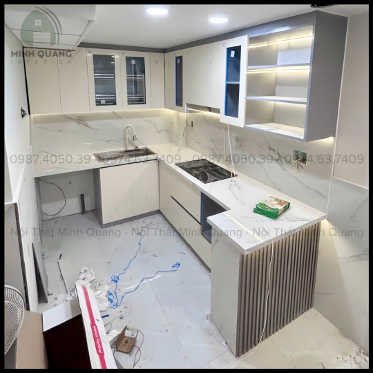 TỦ BẾP KHUNG VINCO - CÁNH PHỦ ACRYLIC AR0021