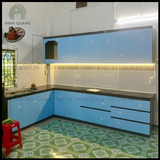 TỦ BẾP KHUNG VINCO - CÁNH PHỦ ACRYLIC AR0024
