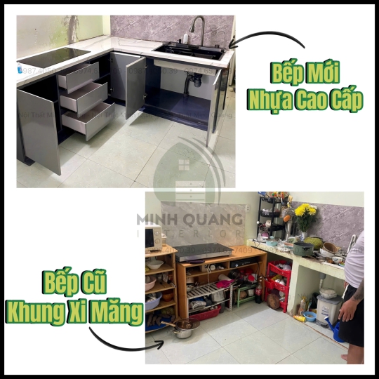 CẢI TẠO BẾP CŨ THÀNH BẾP MỚI - CT004