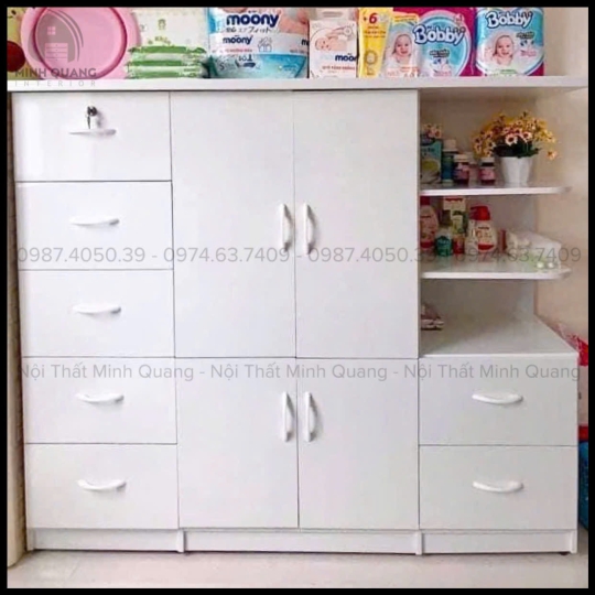 TỦ QUẦN ÁO TRẺ EM NHỰA ĐÀI LOAN TE006