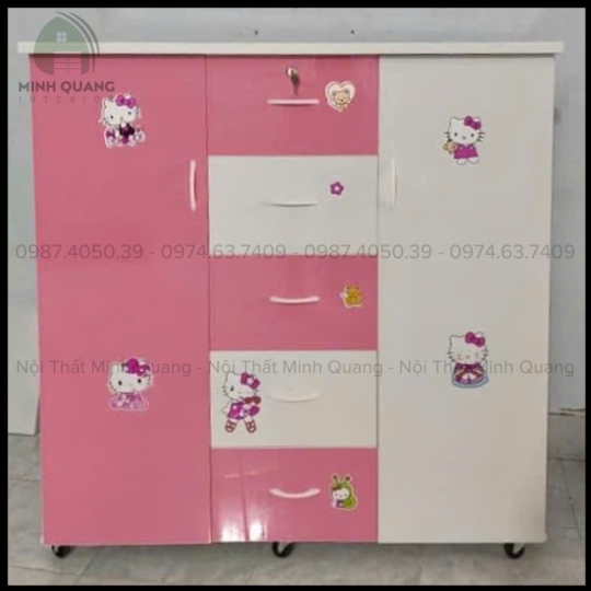 TỦ QUẦN ÁO TRẺ EM NHỰA ĐÀI LOAN TE004