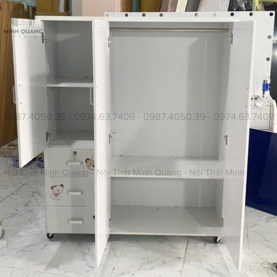 TỦ QUẦN ÁO TRẺ EM NHỰA ĐÀI LOAN TE002