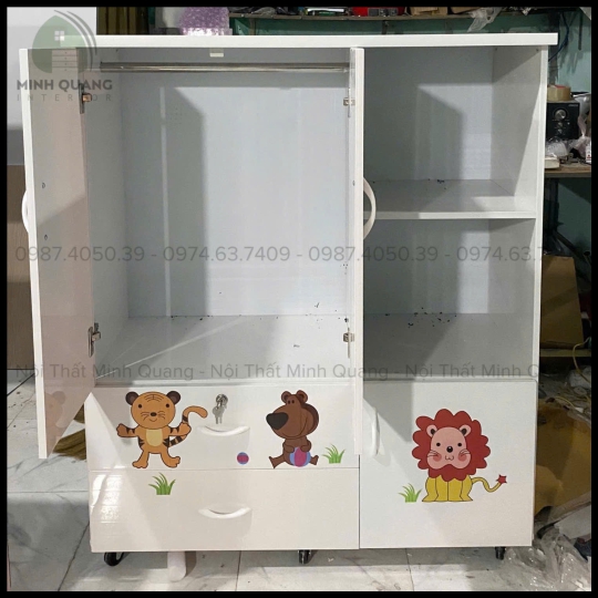 TỦ QUẦN ÁO TRẺ EM NHỰA ĐÀI LOAN TE001