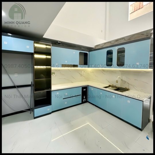 TỦ BẾP KHUNG VINCO - CÁNH PHỦ ACRYLIC AR0019