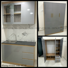Combo tủ bồn mini + tủ quần áo cho chdv vừa sang vừa đẹp vừa tiện MN0038