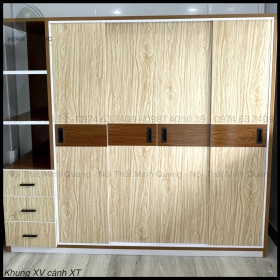 TỦ ÁO 5 CÁNH CỬA LÙA NHỰA ĐÀI LOAN QA0049