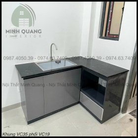 Tủ bếp đẹp mắt, gọn gàng, sạch sẽ, giá xưởng siêu ưu đãi TB00120