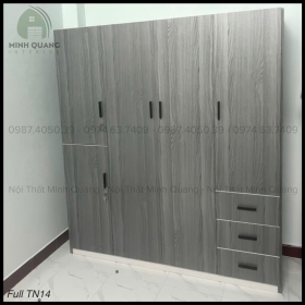 TỦ ÁO 4 CÁNH CỬA MỞ NHỰA ĐÀI LOAN QA0022
