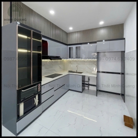 TỦ BẾP KHUNG VINCO - CÁNH PHỦ ACRYLIC AR0023