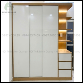 TỦ ÁO CỬA LÙA NHỰA ECO+ NỘI THẤT MINH QUANG - EC0022